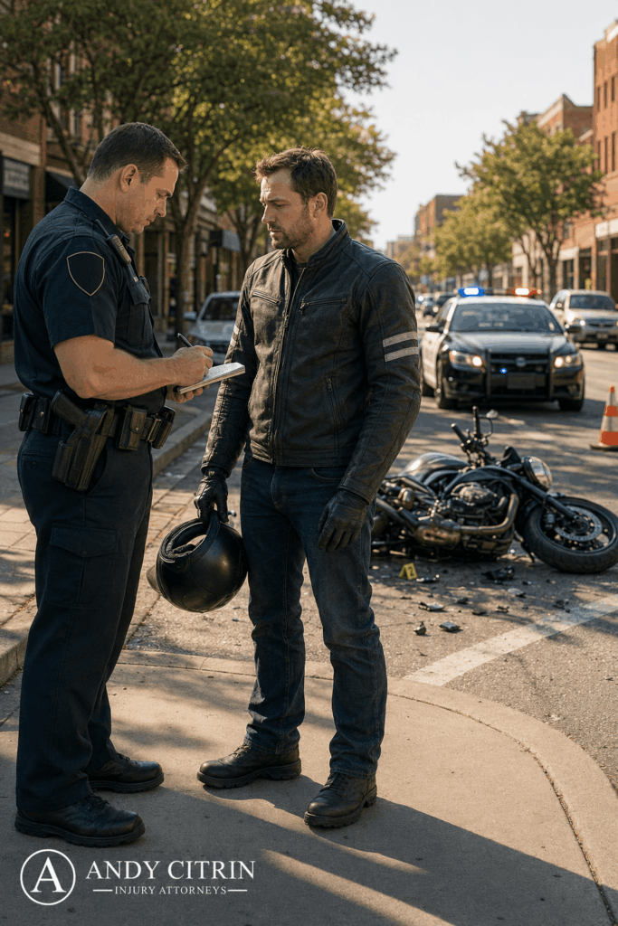 After motorcycle accidents